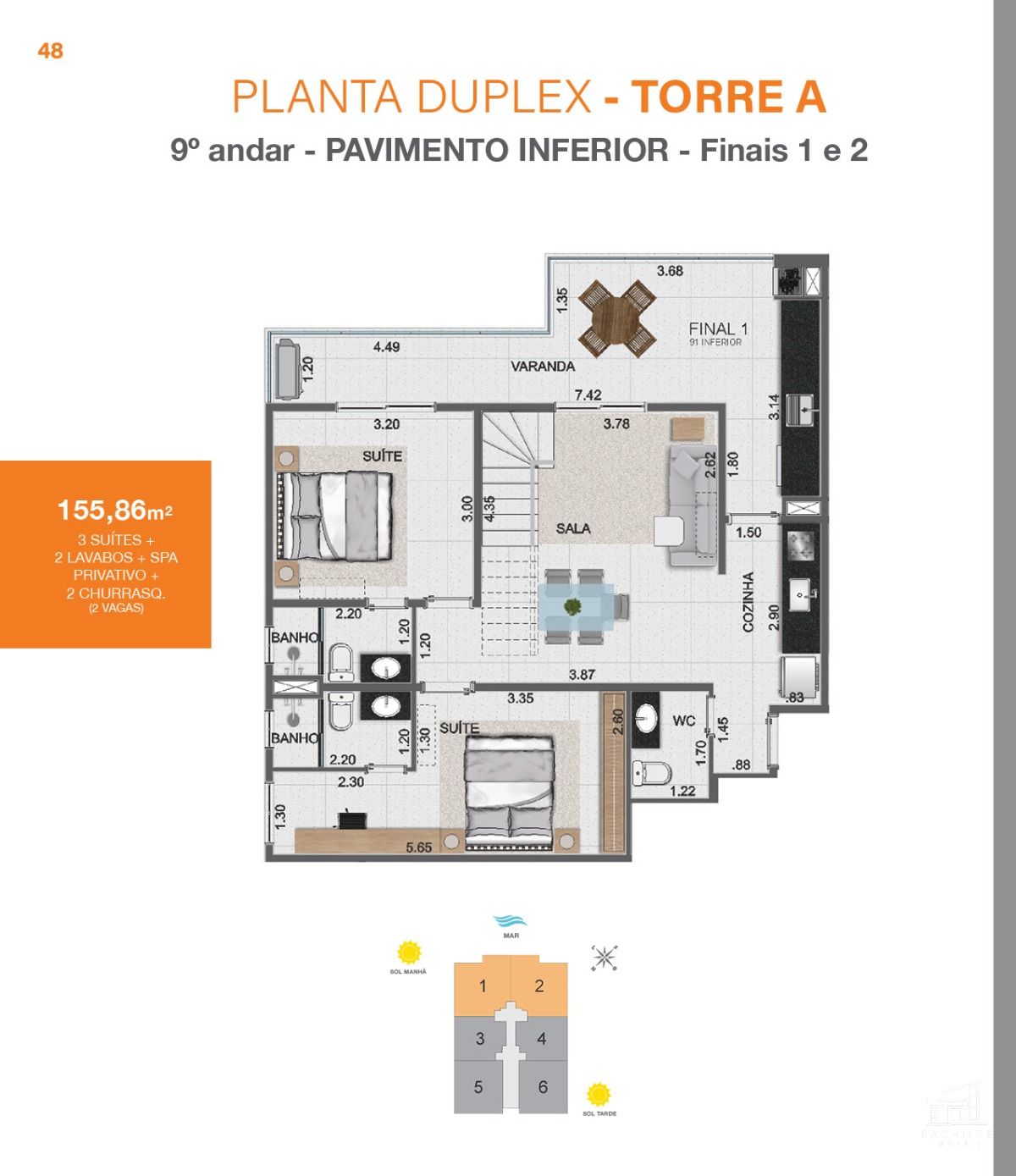 Apartamento à venda com 1 quarto, 54m² - Foto 15