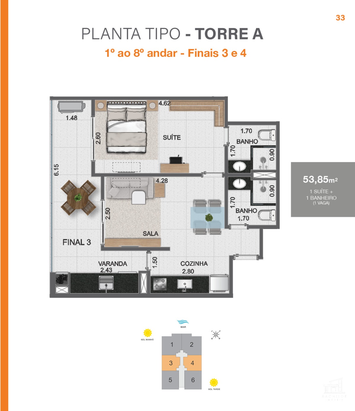 Apartamento à venda com 1 quarto, 54m² - Foto 9