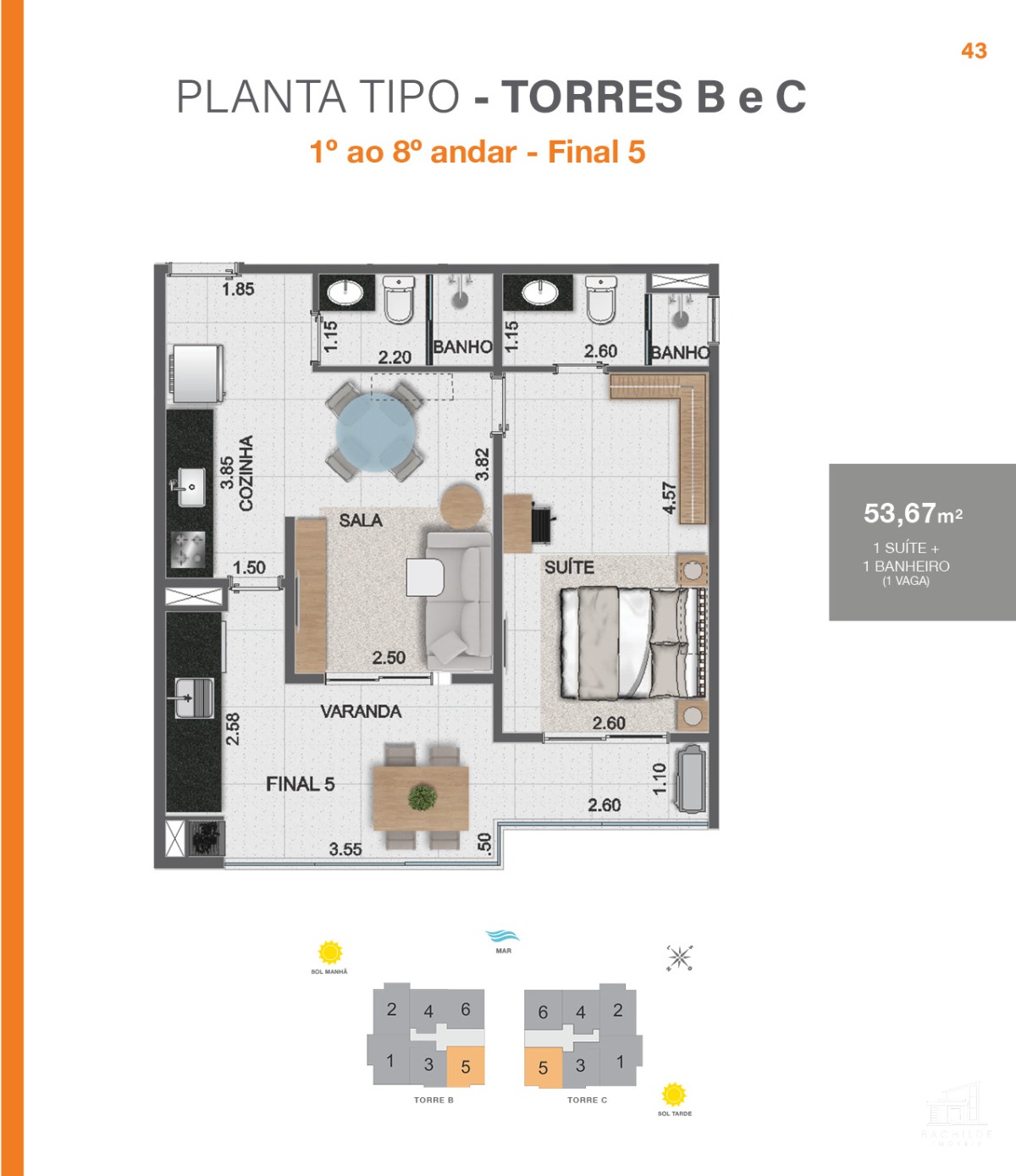 Apartamento à venda com 1 quarto, 54m² - Foto 13